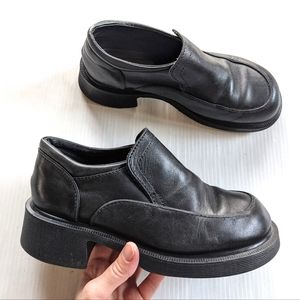 Dr. Martens | Shoes | Doc Martens A2 Vintage England Chunky Platform Black  Loafers | Poshmark